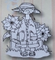 Clear Stamp Snoesjes, Knabe mit Sonnenblume
